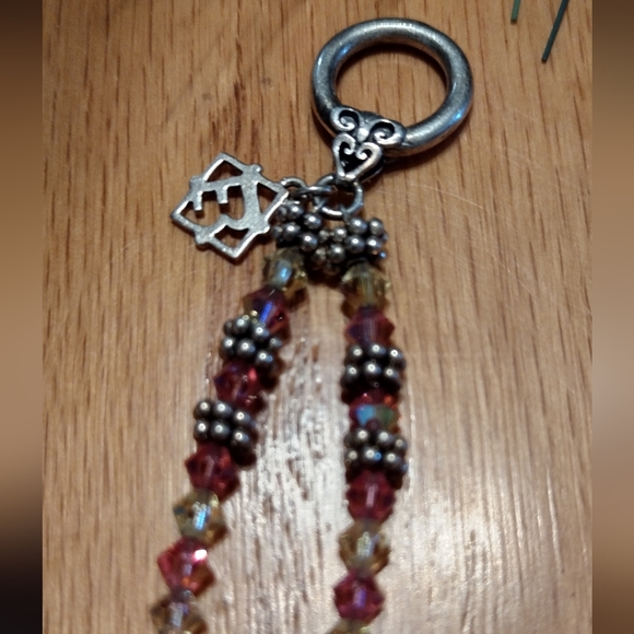 Designer sterling and crystal 2 strand bracelet - Picture 16 of 16